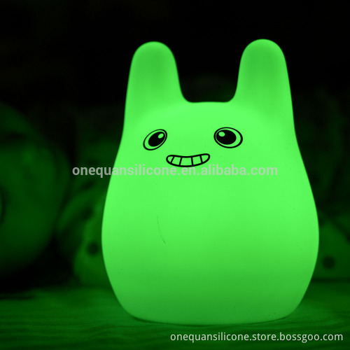 Children favor gift night light led rabbit shape animal toys led light sensor touch light up creative gift room decoration